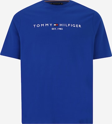 Tommy Hilfiger Big & Tall Tričko – modrá: přední strana