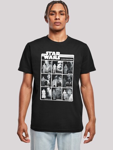 F4NT4STIC Shirt 'Star Wars Class Of Action Figures' in Schwarz: Vorderseite