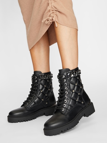 GUESS Lace-Up Ankle Boots in Black