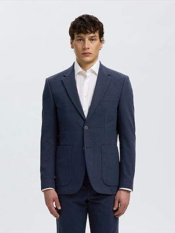 SELECTED Slim fit Suit Jacket 'SLMLOMAIR' in Blue: front