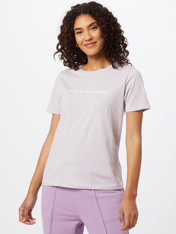 T-shirt 'Ida' Gina Tricot en violet : devant