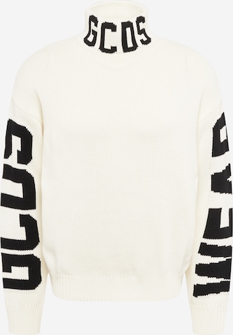 GCDS Sweater in White: front