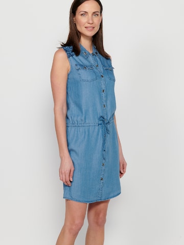 KOROSHI Shirt Dress in Blue