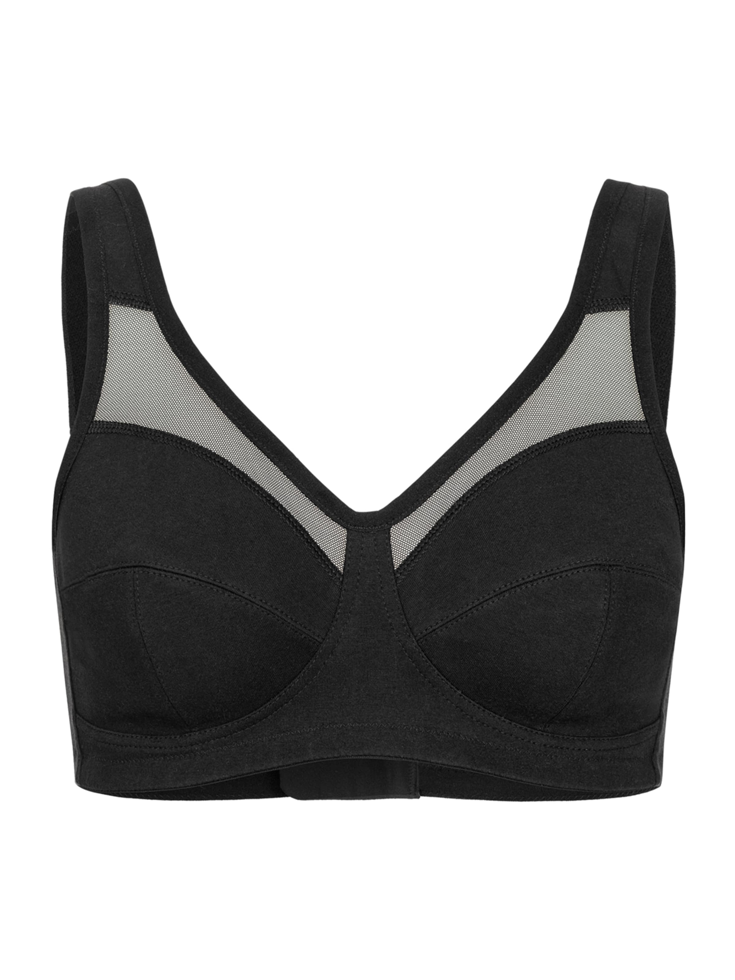 Erlich Textil - Soutien de tecido Soutien 'Anni' em preto: frente