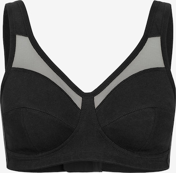 Erlich Textil - Soutien de tecido Soutien 'Anni' em preto: frente