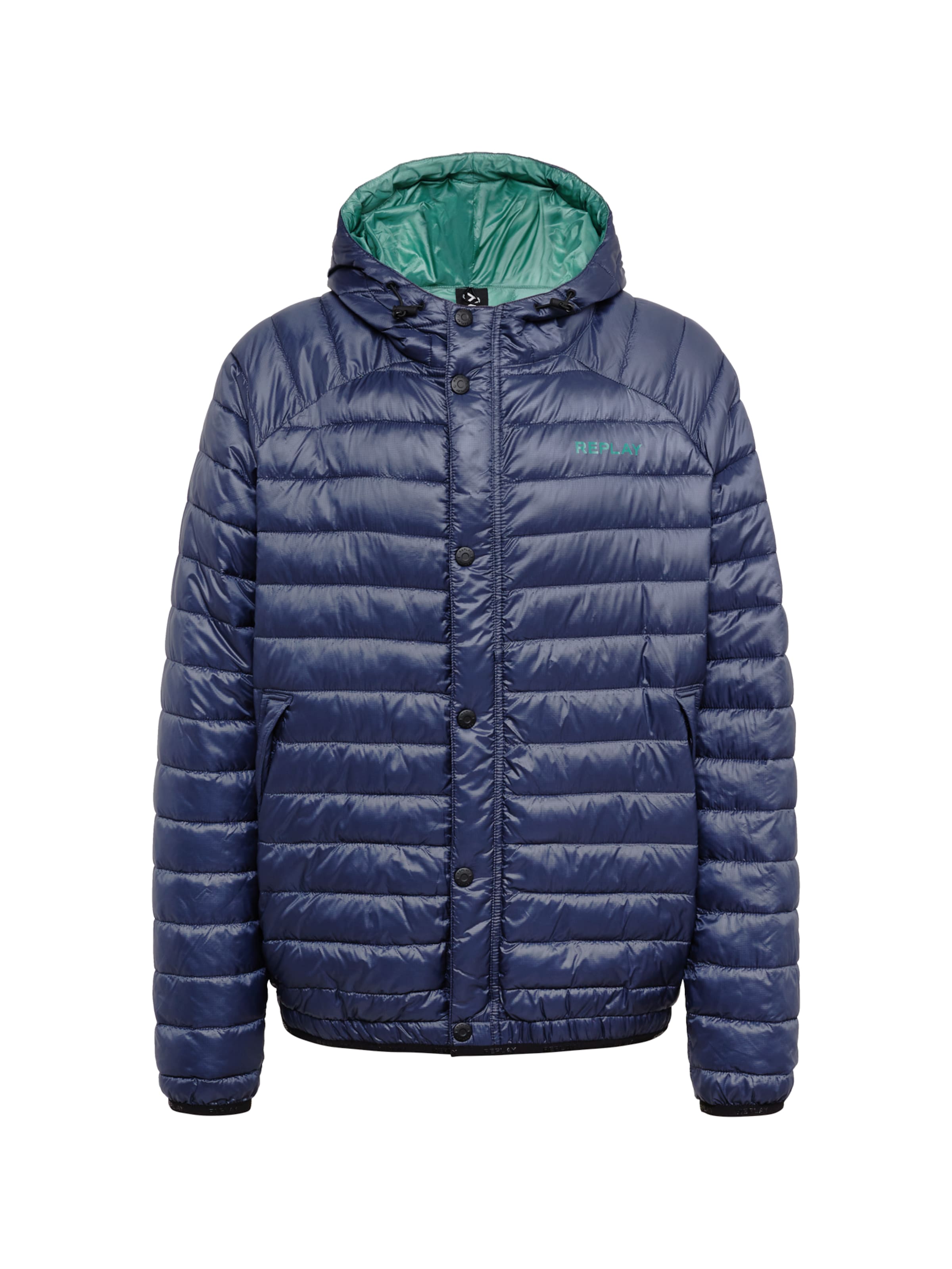 REPLAY Tussenjas in Blauw: voorkant