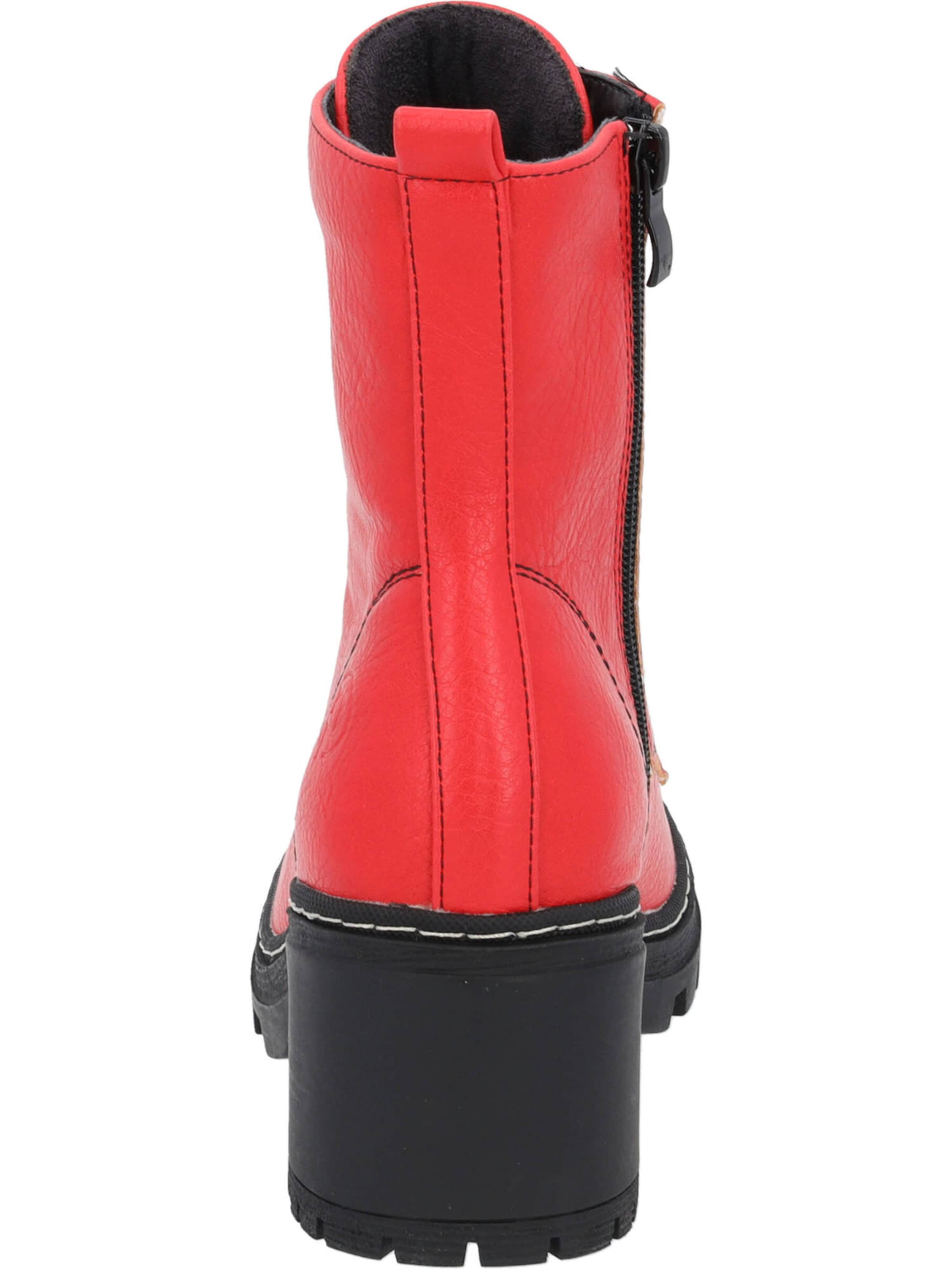 Ghete cu șireturi 'Kefalonia' de la Palado pe roșu