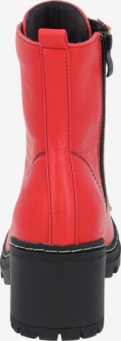 Palado Lace-Up Ankle Boots 'Kefalonia' in Red