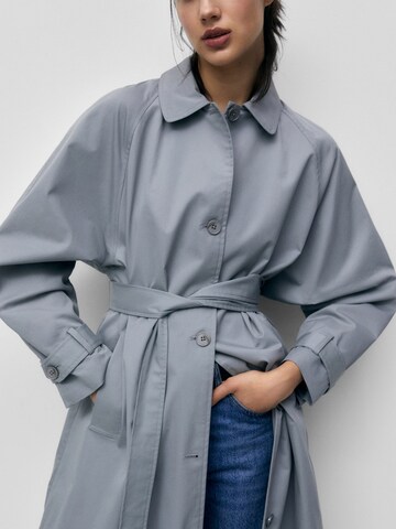 Pull&Bear Between-Seasons Coat in Blue