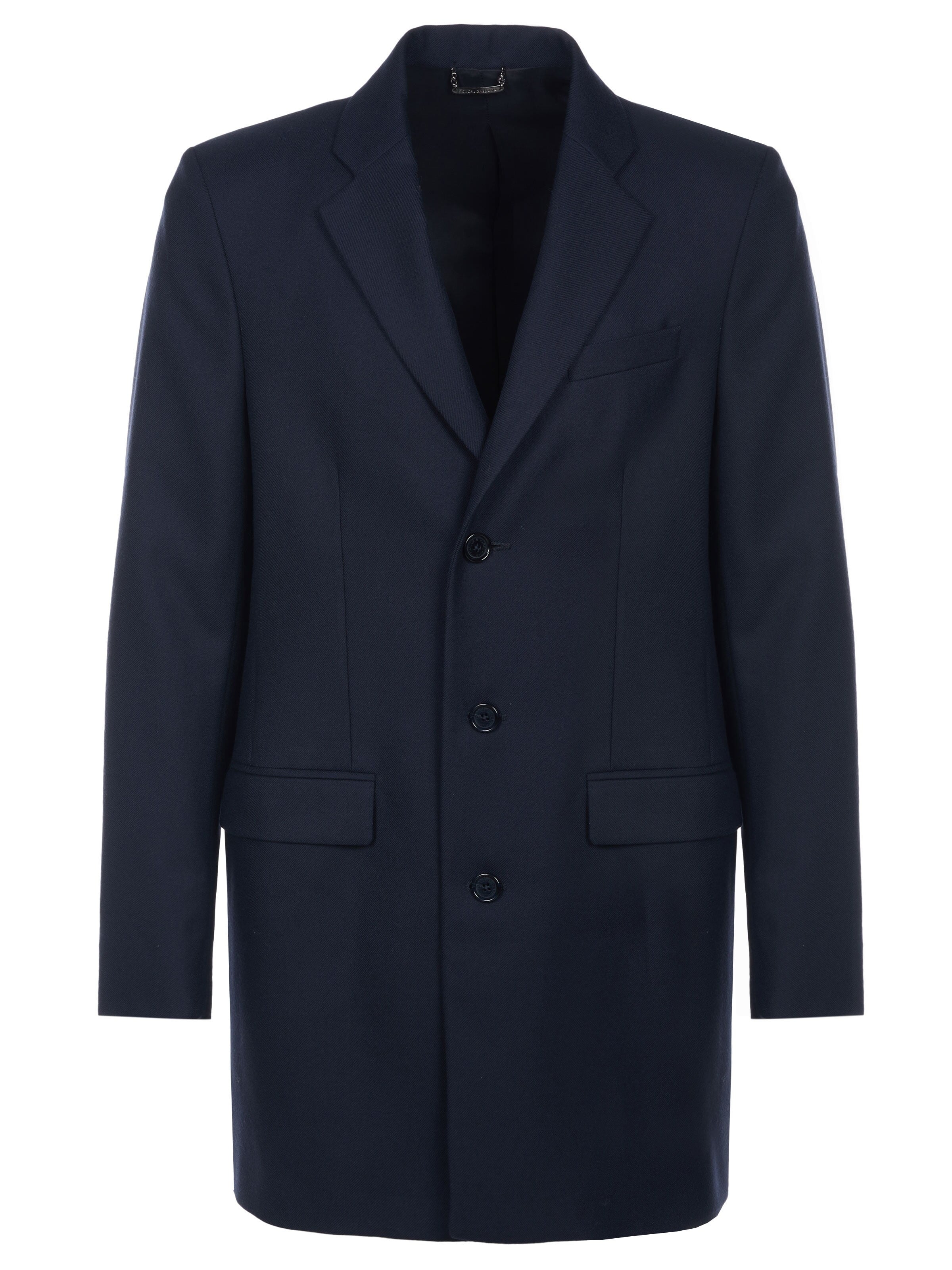 DOLCE & GABBANA Between-seasons coat 'Dolce & Gabbana Mantel' in Blue: front