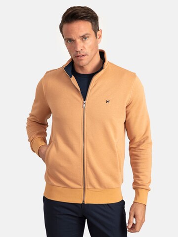 Williot Zip-Up Hoodie in Yellow: front