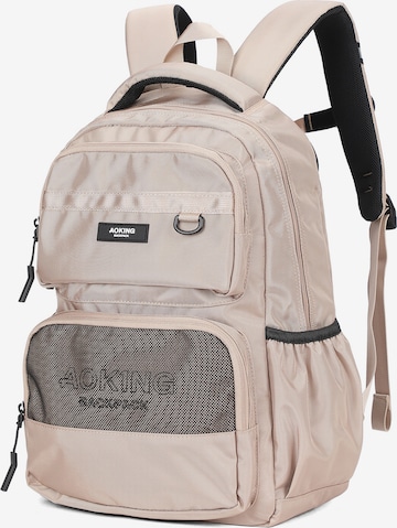 Aoking Rucksack in Beige: Vorderseite