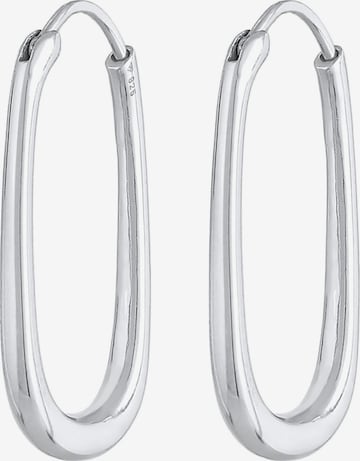 ELLI PREMIUM Korvakoru 'Geo' värissä hopea: etupuoli