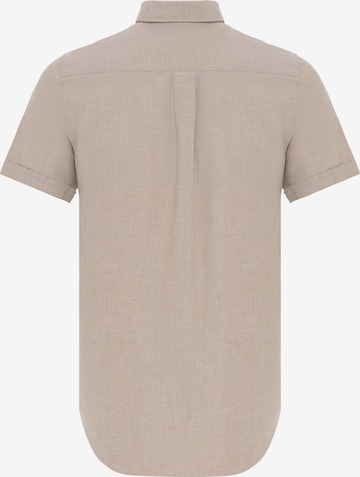 DENIM CULTURE Regular fit Button Up Shirt ' KENT ' in Beige