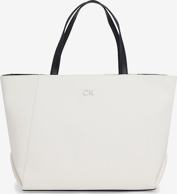 Cabas Calvin Klein en beige : devant