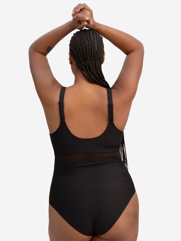 SugarShape Badeanzug 'Porto' in Schwarz