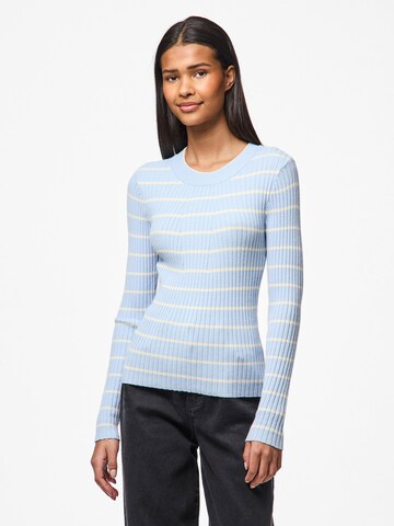 PIECES Trui 'CRISTA' in Blauw: voorkant