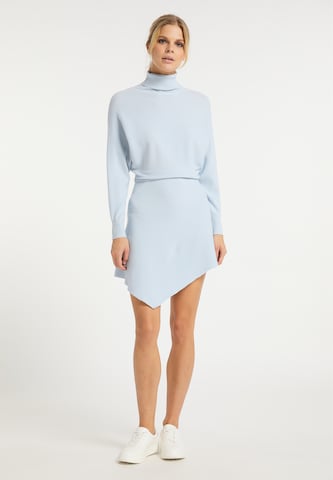 usha WHITE LABEL Gebreide jurk in Blauw