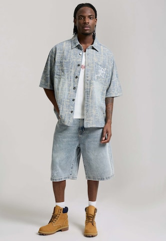 Ed Hardy Классический крой Рубашка в Синий