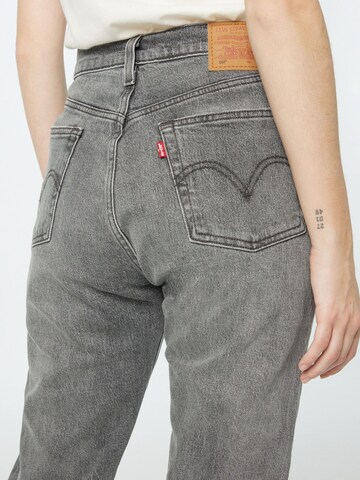 LEVI'S ®regular Traperice '501 Crop' - siva boja