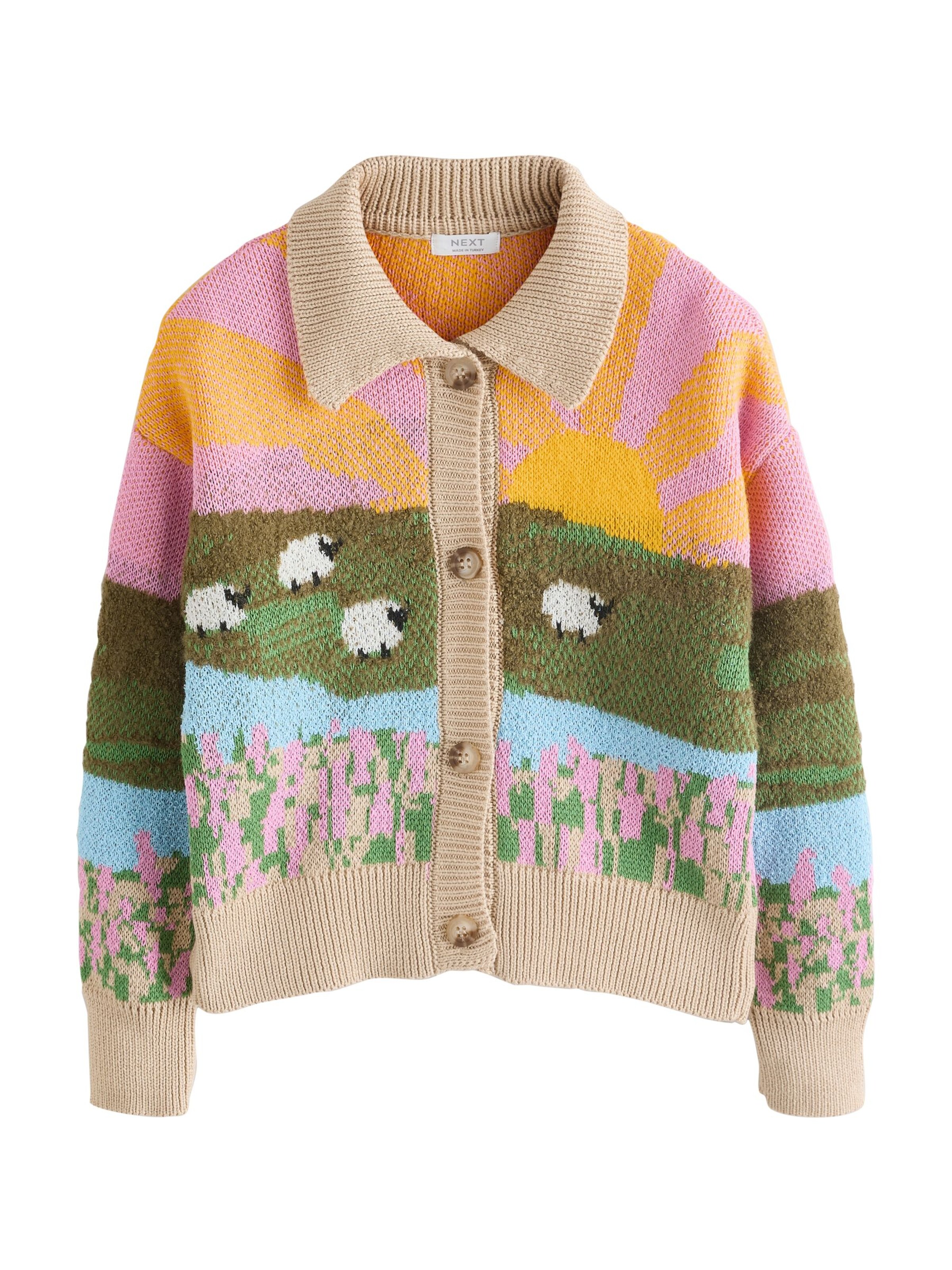 Next Strickjacke in Mischfarben: Vorderseite