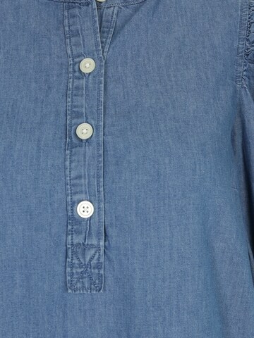 Robe-chemise Gap Petite en bleu
