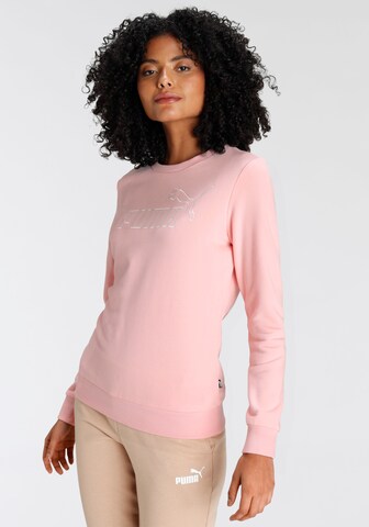 PUMA Sportief sweatshirt in Roze: voorkant