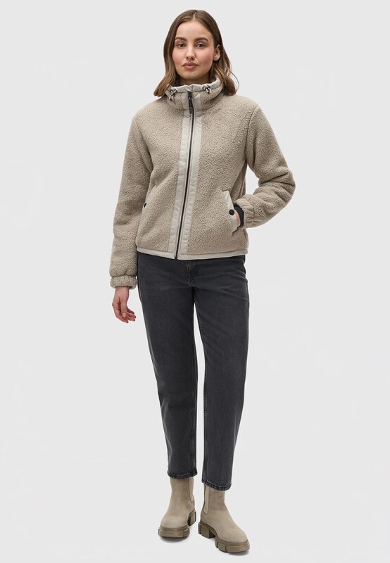 Ragwear Fleece Jacket 'Nordicka' in Beige