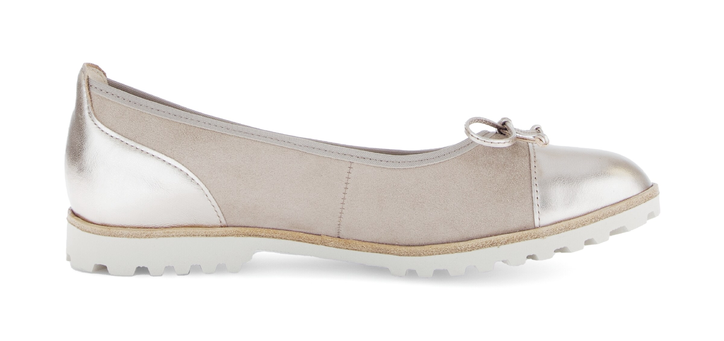 GABOR Ballet Flats in Silver