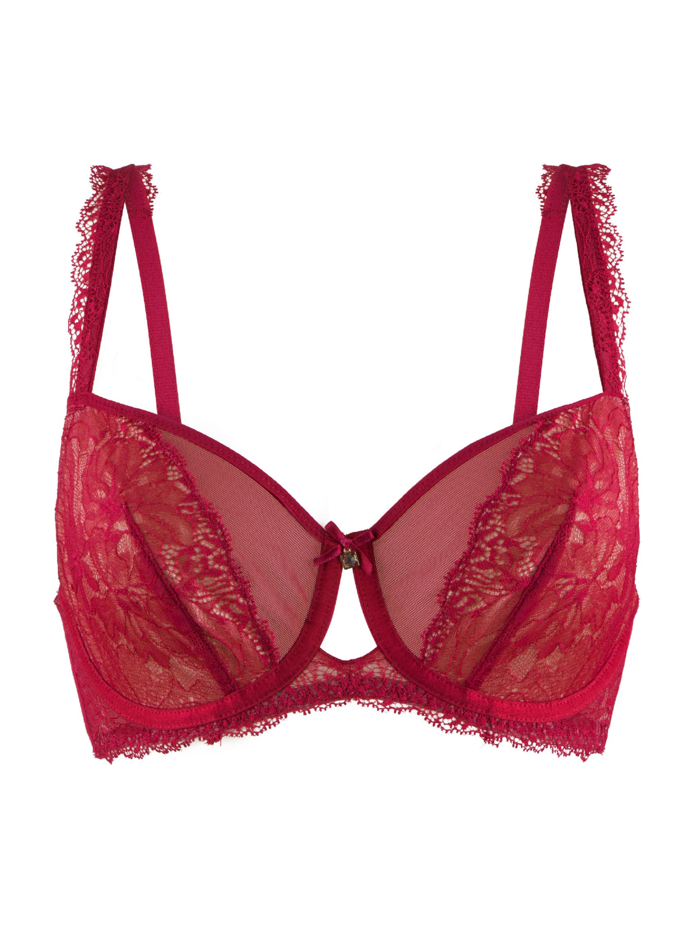 LingaDore T-Shirt Rintaliivi värissä punainen: etupuoli