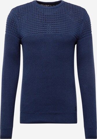 Pull-over BLEND en bleu : devant