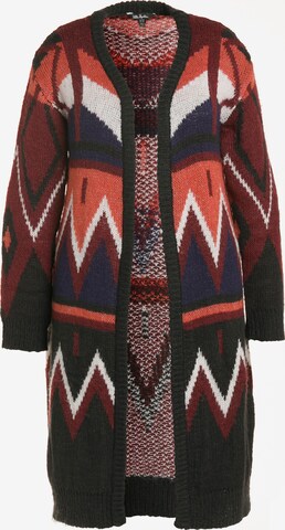 Ulla Popken Knit Cardigan in Mixed colors: front