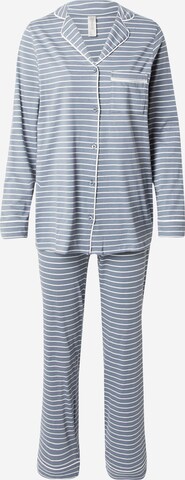 Lindex Pyjama värissä sininen: edessä