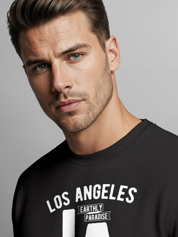 Neverless Sweatshirt 'LA California' in Black