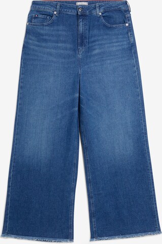 Tommy Hilfiger Curve Wide leg Jeans in Blauw: voorkant