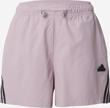 ADIDAS SPORTSWEAR Regular Sportbroek 'Future Icons Three Stripes ' in Lila: voorkant