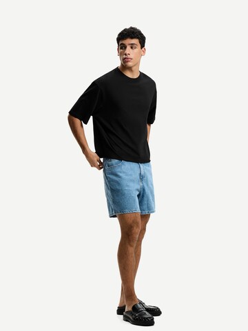 Bershka Tričko - Čierna
