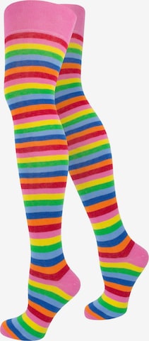 Chaussettes montantes normani en mélange de couleurs : devant