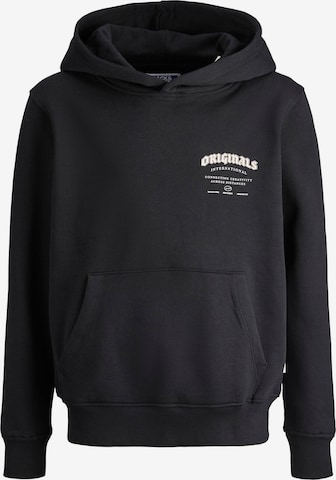 Jack & Jones Junior Sweatshirt in Zwart: voorkant