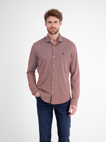 LERROS Regular fit Overhemd in Rood: voorkant