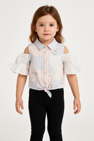 Panço Blouse in Wit: voorkant