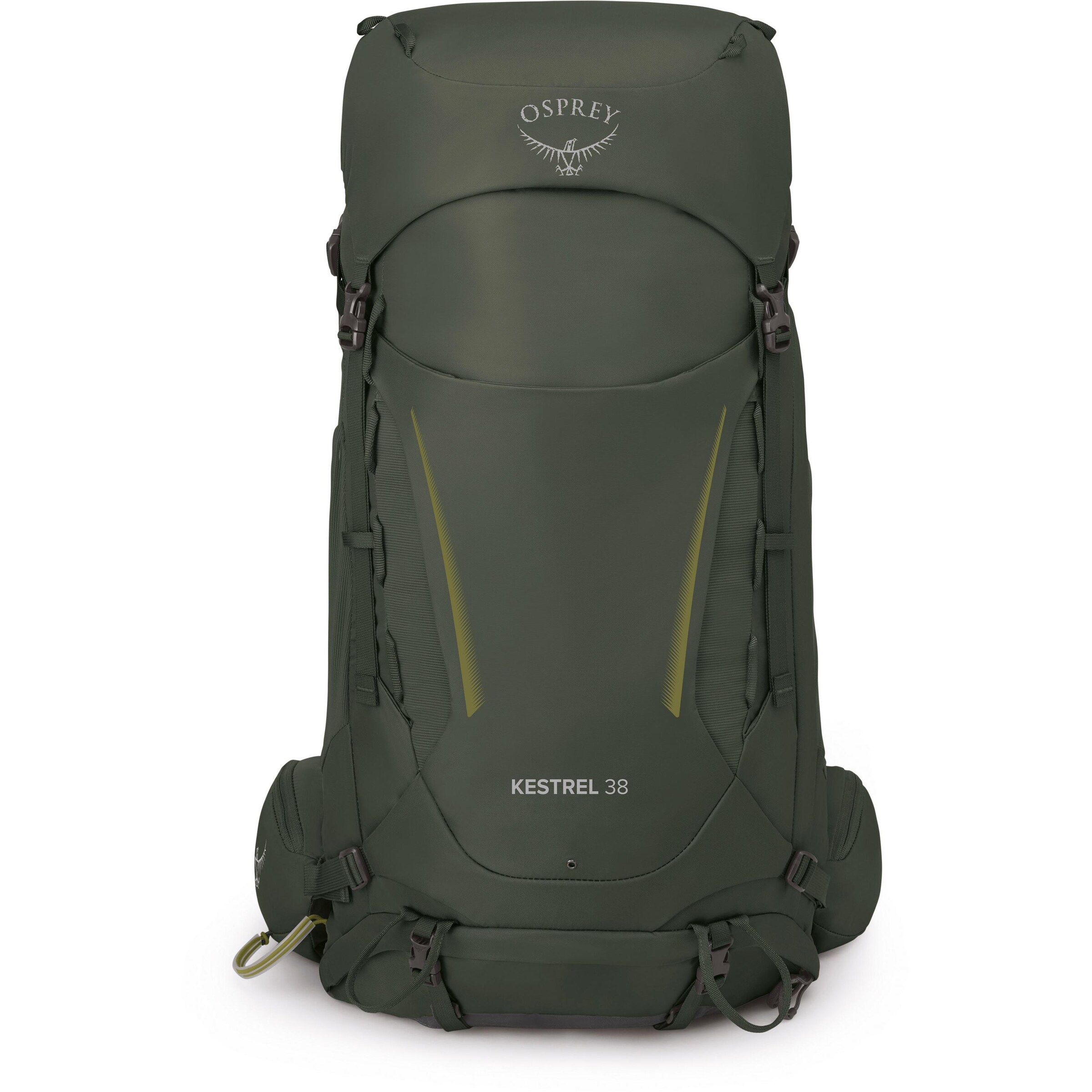 Osprey Sportrucksack 'Kestrel 38' in Grün: Vorderseite