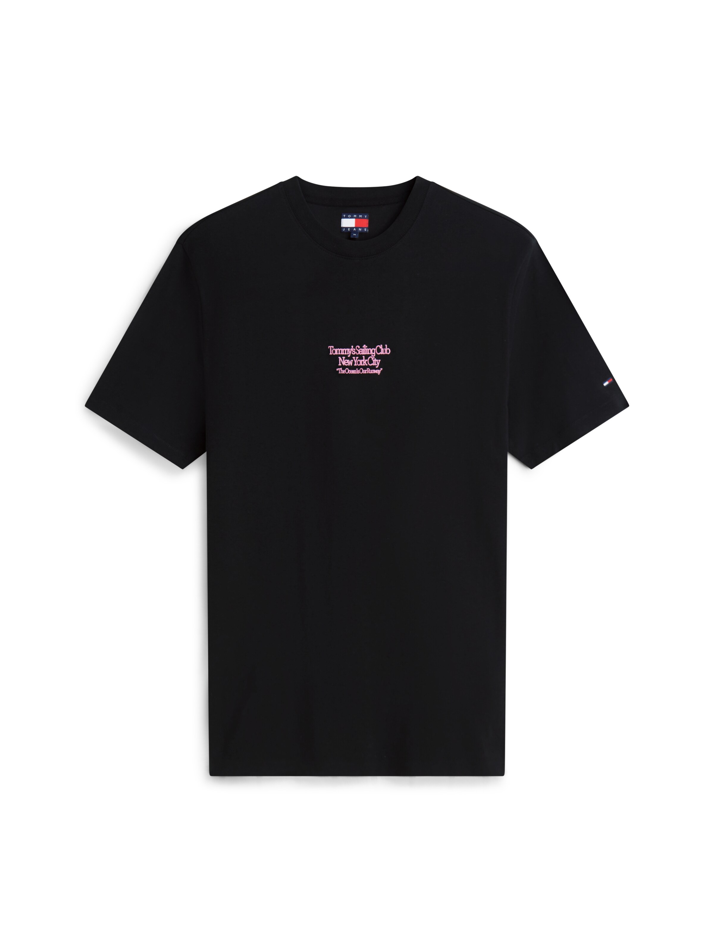 Tommy Jeans Shirt 'SAILBOAT' in Black: front