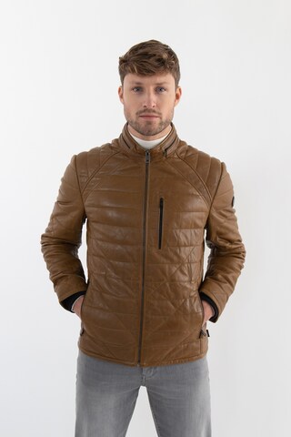 DNR Jackets Between-Season Jacket in Brown: front