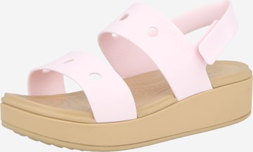rožinė Crocs Sandalai 'Brooklyn': priekis