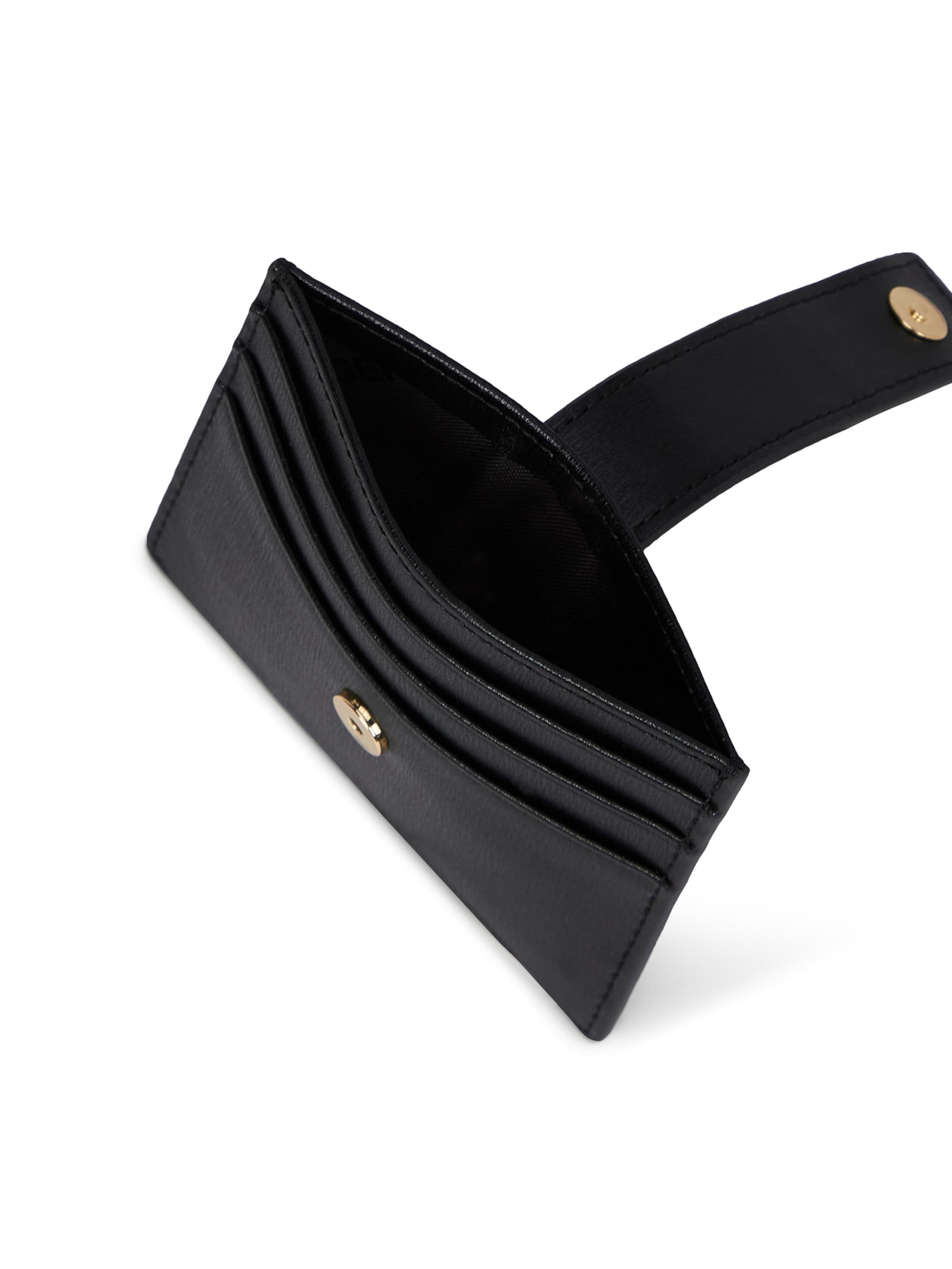 Karl Lagerfeld Case ' K/Autograph Kartenetui mit Vorhängeschloss ' in Black