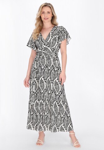 Usha - Vestido em preto: frente