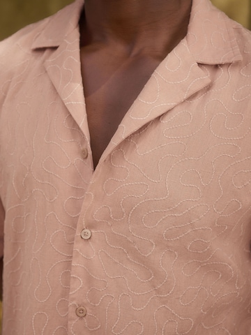 Next Regular fit Button Up Shirt in Pink
