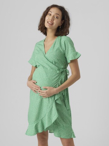 Vero Moda Maternity - Vestido en verde: frente