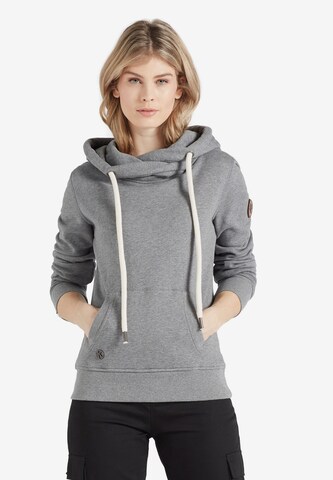 khujo Sweatshirt 'Fanci' in Grey: front